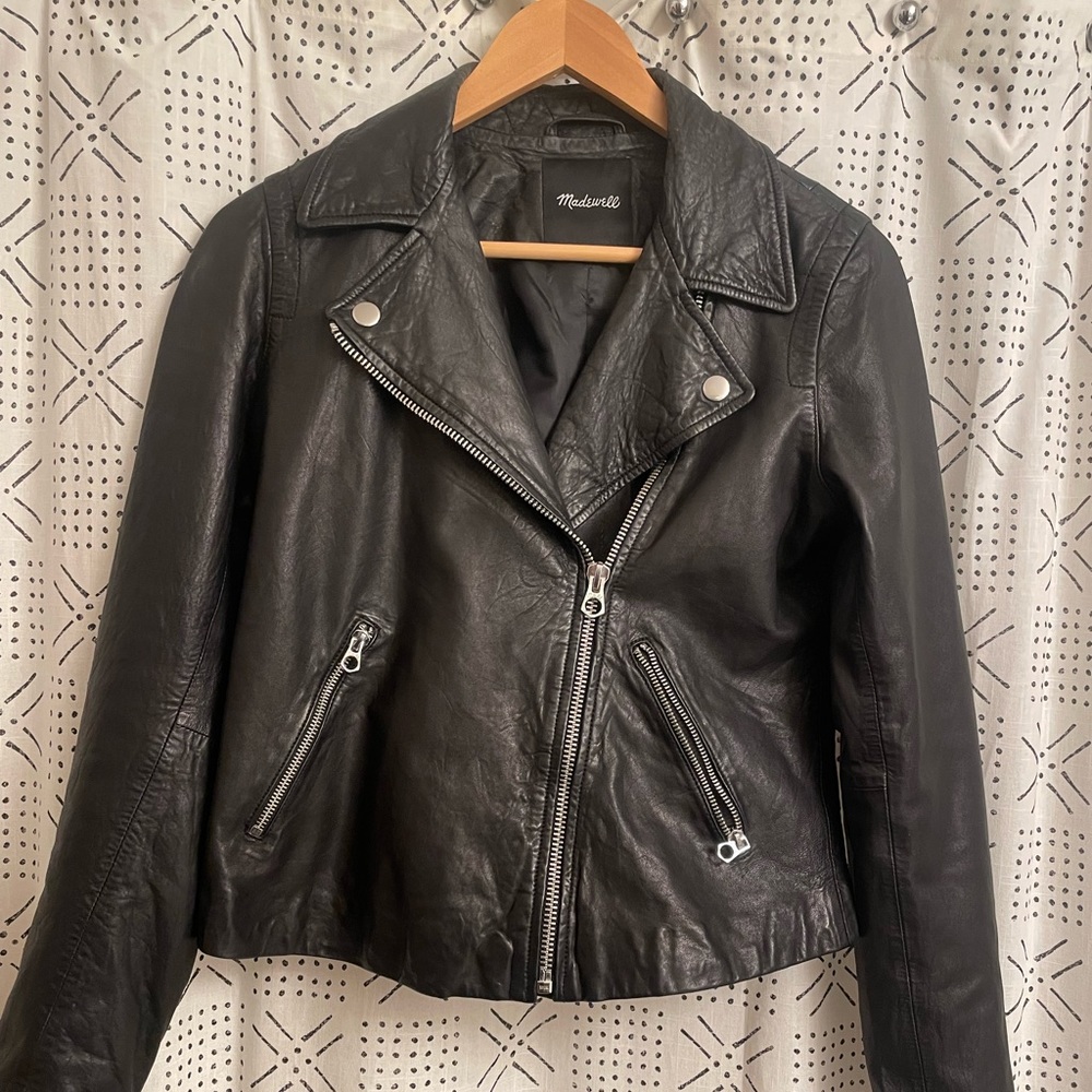 Madewell Leather Moto jacket, gently used.